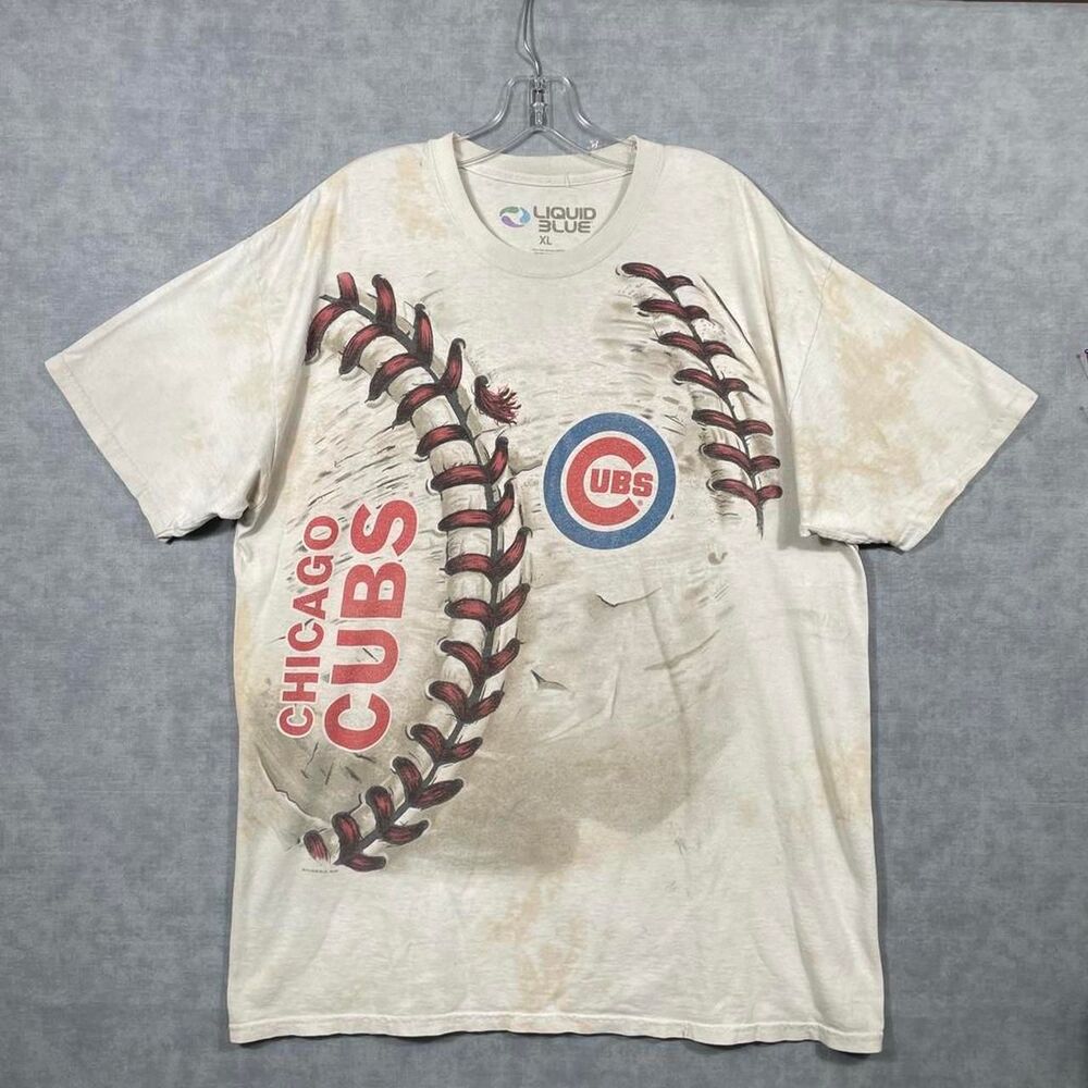 Liquid Blue 2014 Chicago Cubs oversized baseball tee